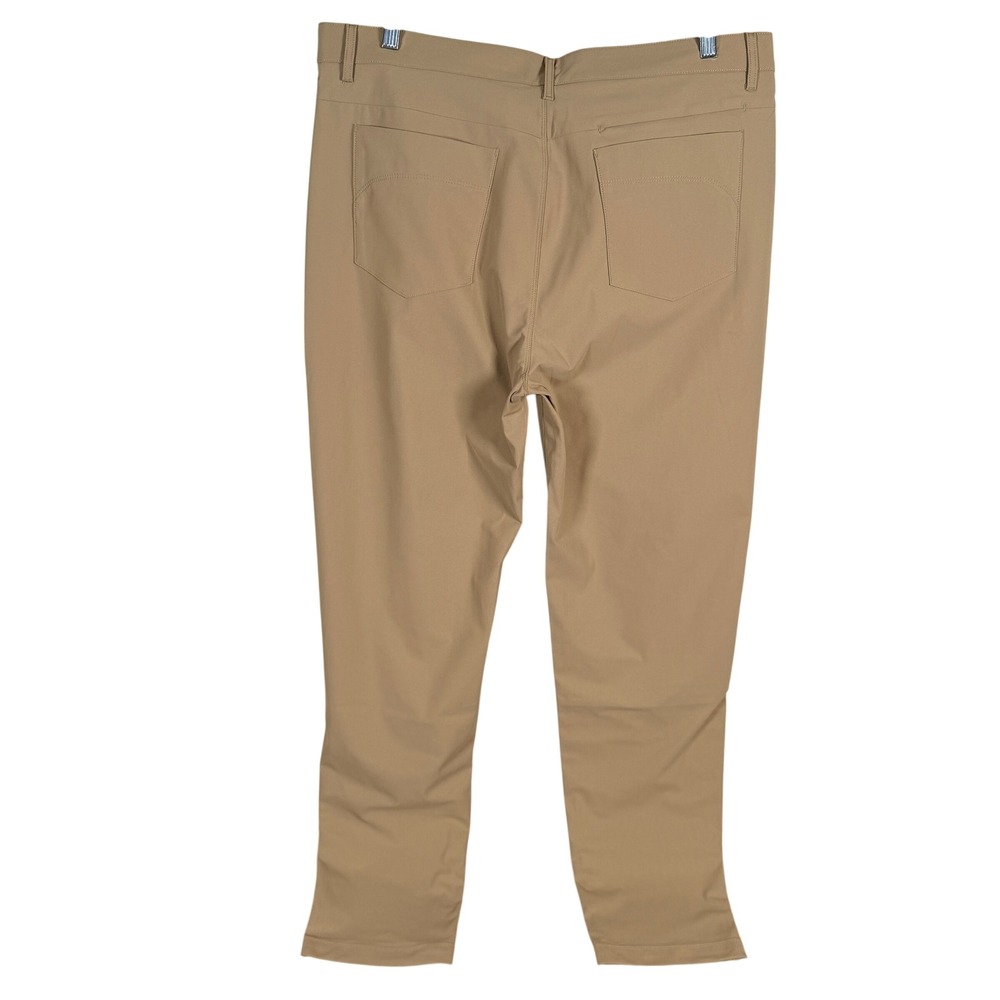 Fabletics The Don 5 Pocket Pant Slim Fit Mens Actual 36x33 Brown Performance NEW - Picture 2 of 7